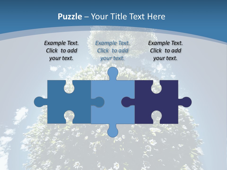 Clouds Idyllic Tree PowerPoint Template