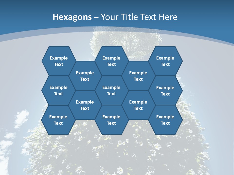 Clouds Idyllic Tree PowerPoint Template