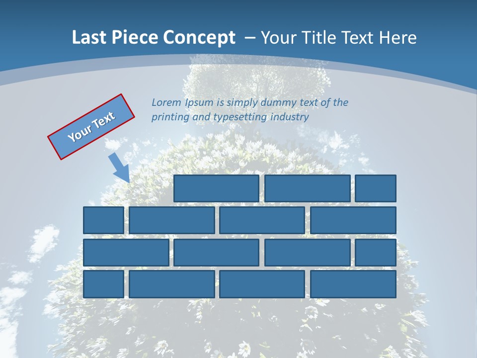Clouds Idyllic Tree PowerPoint Template