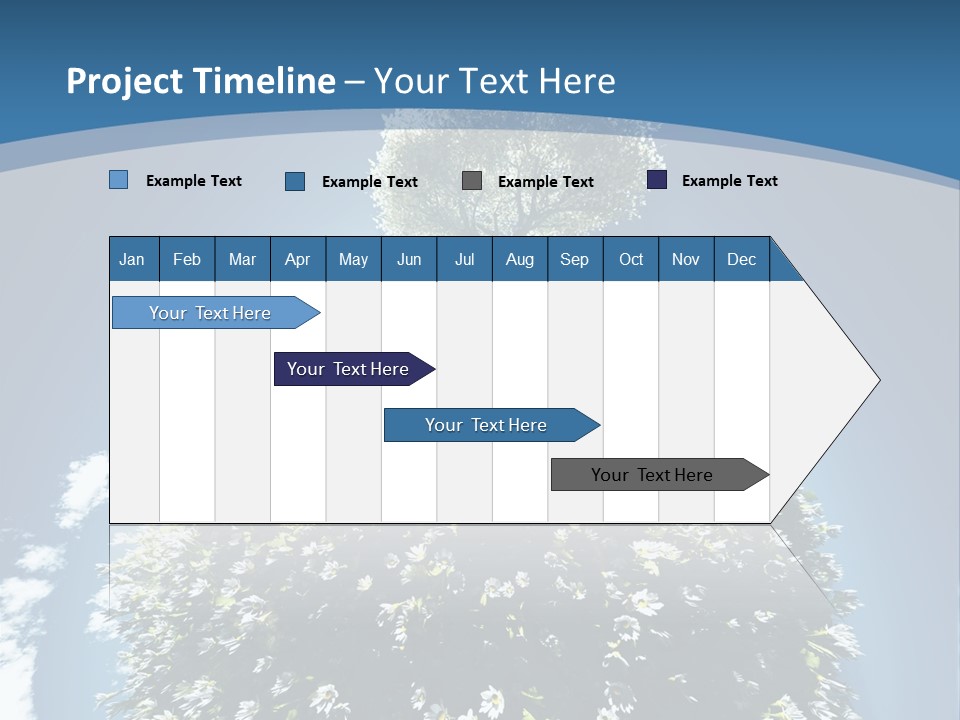 Clouds Idyllic Tree PowerPoint Template