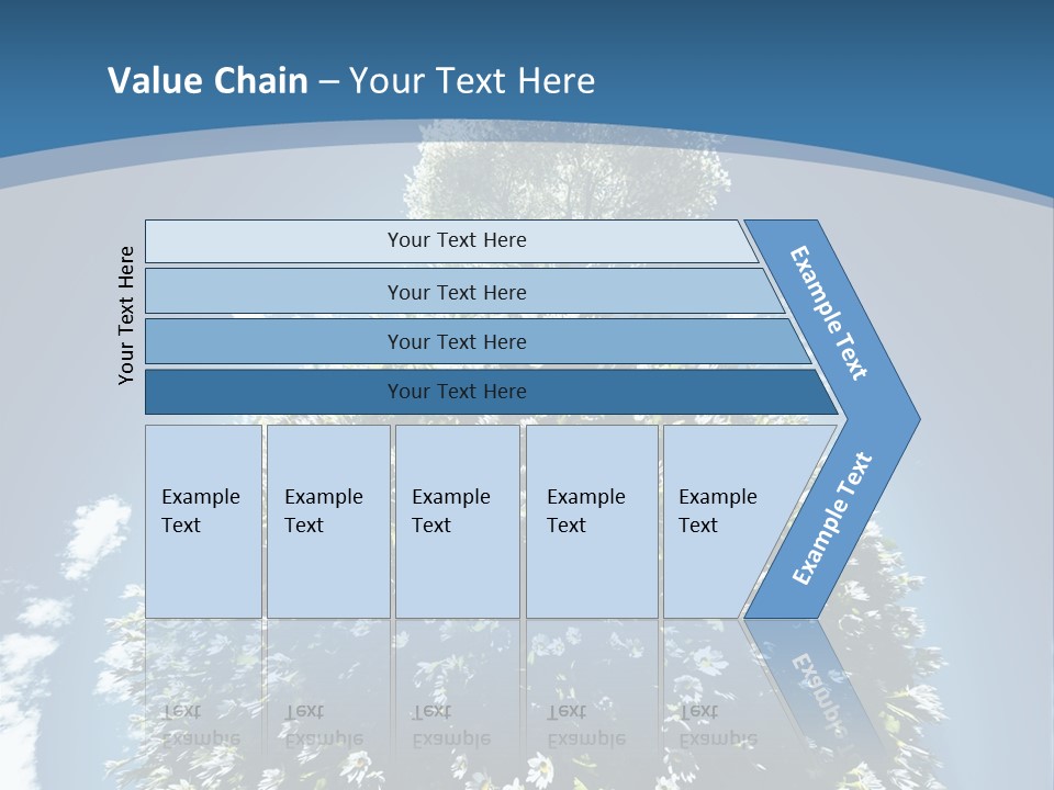 Clouds Idyllic Tree PowerPoint Template