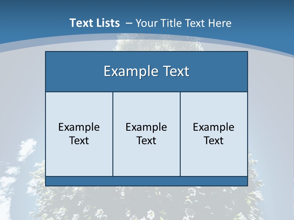 Clouds Idyllic Tree PowerPoint Template