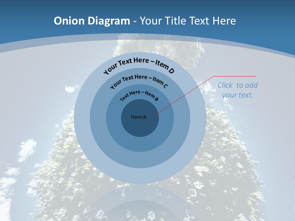 Clouds Idyllic Tree PowerPoint Template