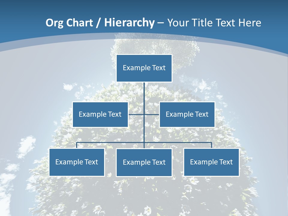 Clouds Idyllic Tree PowerPoint Template