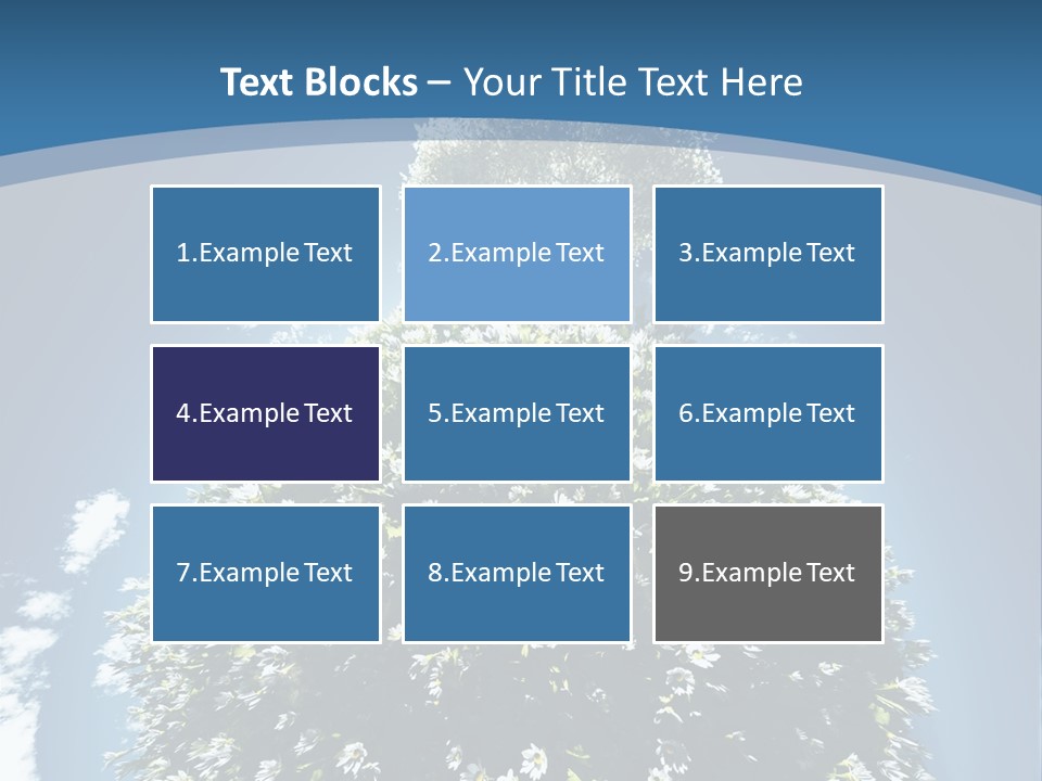 Clouds Idyllic Tree PowerPoint Template