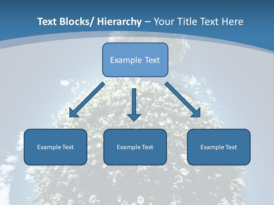 Clouds Idyllic Tree PowerPoint Template