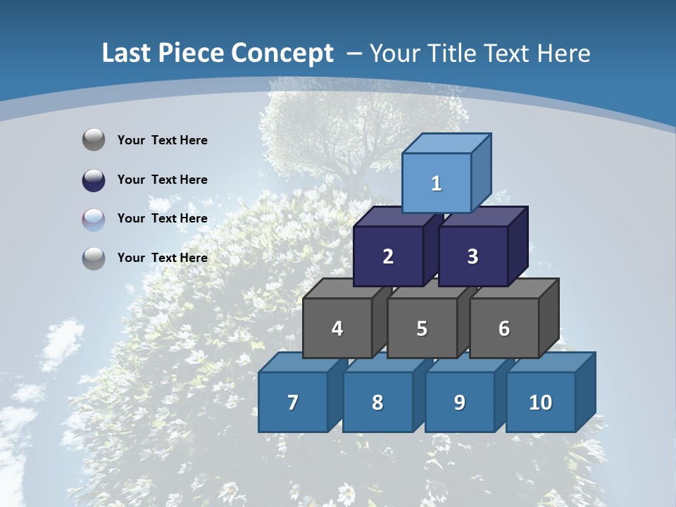 Clouds Idyllic Tree PowerPoint Template