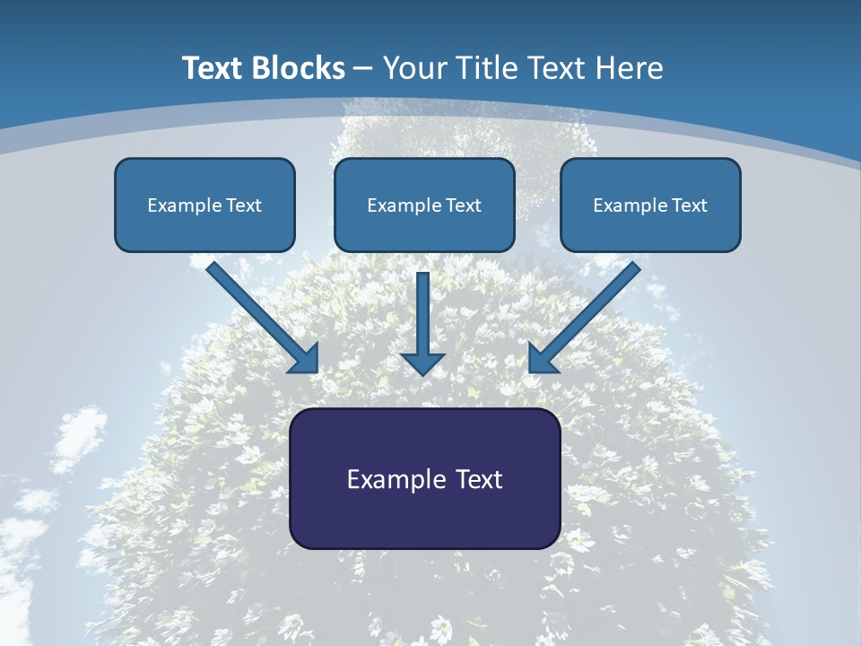 Clouds Idyllic Tree PowerPoint Template