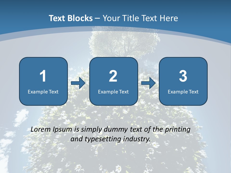 Clouds Idyllic Tree PowerPoint Template