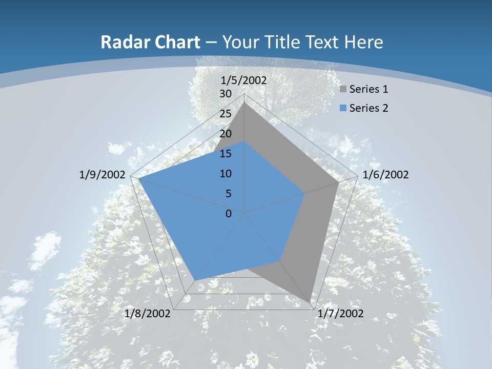 Clouds Idyllic Tree PowerPoint Template