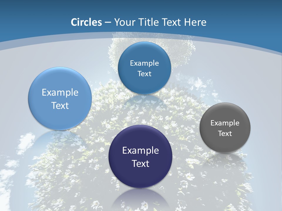 Clouds Idyllic Tree PowerPoint Template