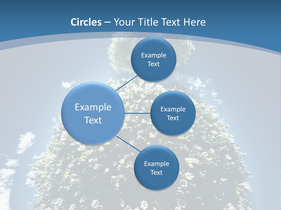 Clouds Idyllic Tree PowerPoint Template