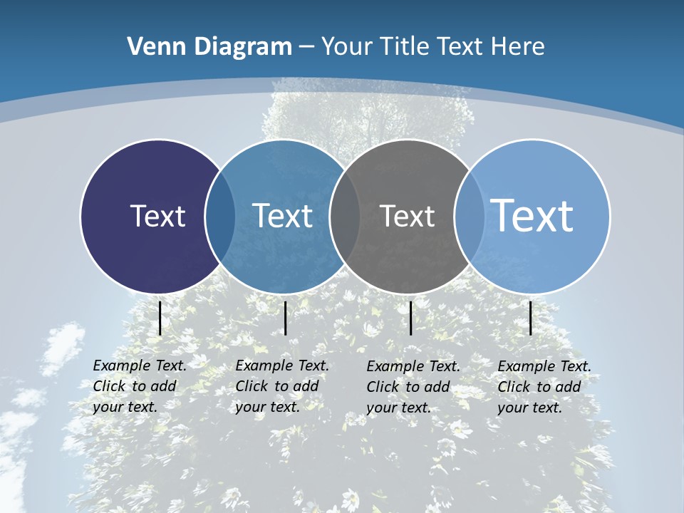 Clouds Idyllic Tree PowerPoint Template