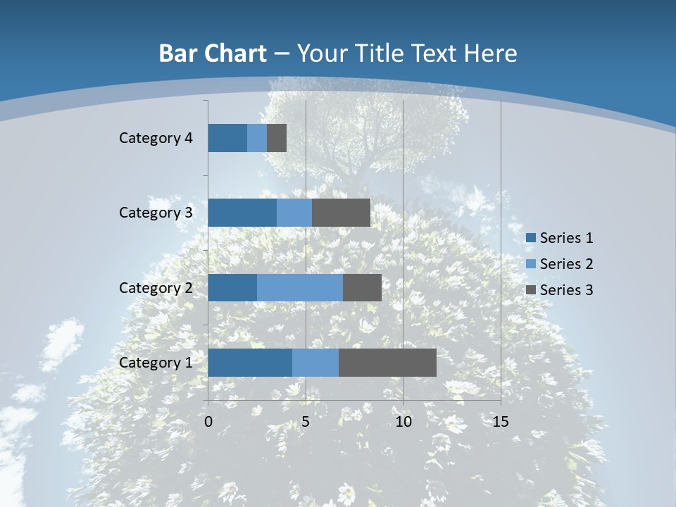 Clouds Idyllic Tree PowerPoint Template