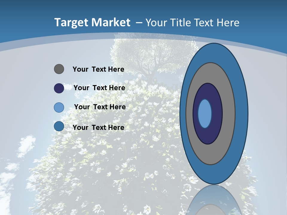 Clouds Idyllic Tree PowerPoint Template