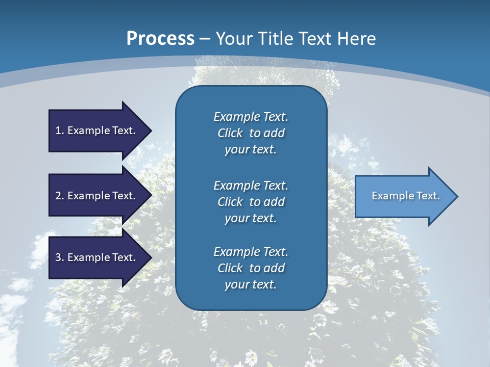 Clouds Idyllic Tree PowerPoint Template