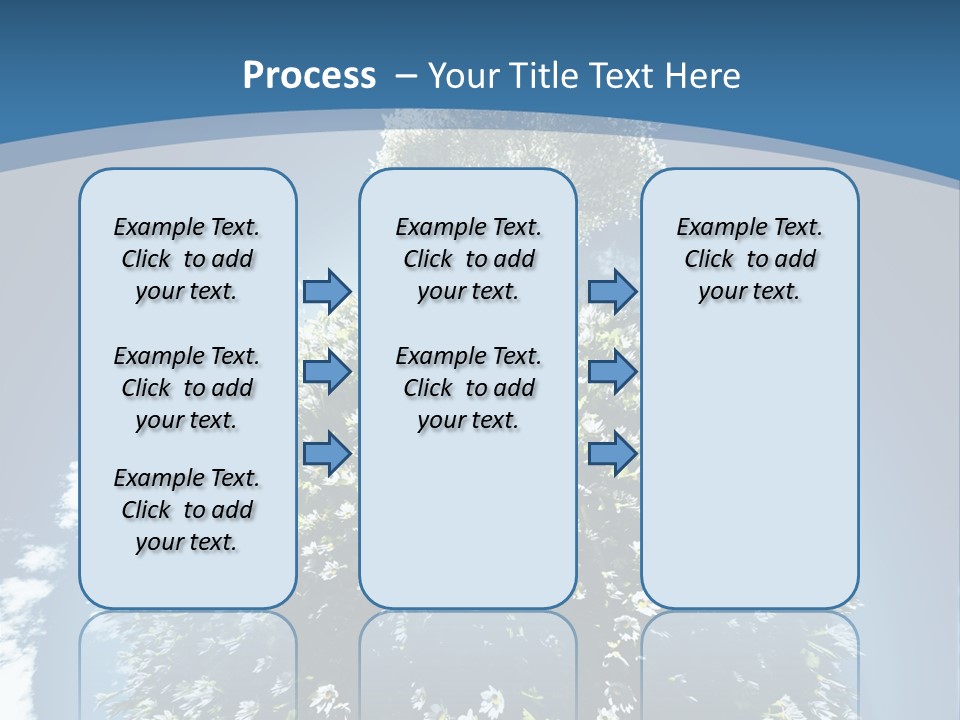 Clouds Idyllic Tree PowerPoint Template