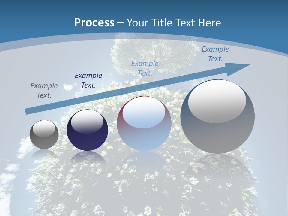 Clouds Idyllic Tree PowerPoint Template