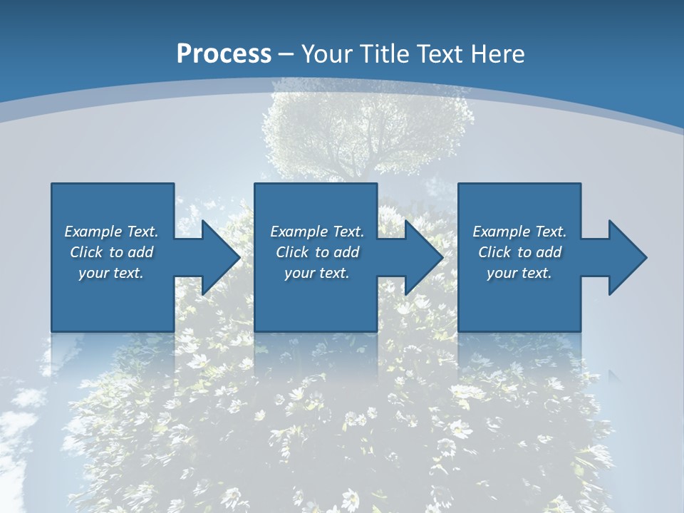 Clouds Idyllic Tree PowerPoint Template