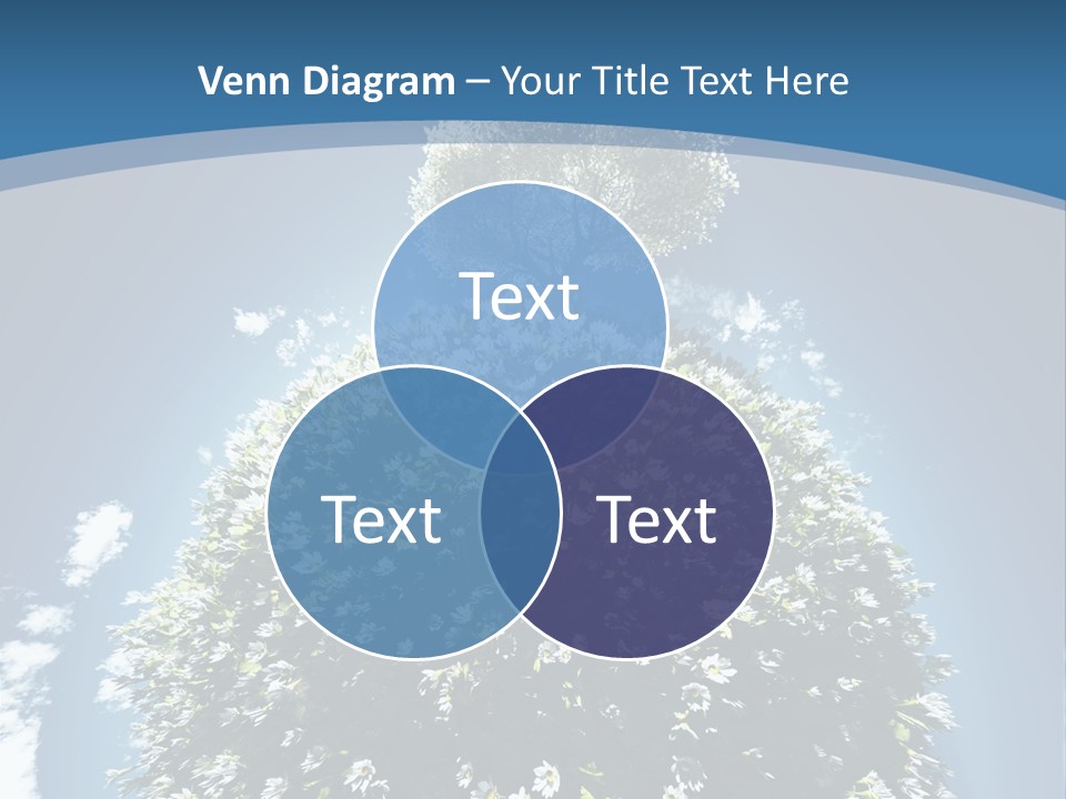 Clouds Idyllic Tree PowerPoint Template