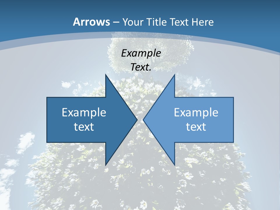 Clouds Idyllic Tree PowerPoint Template