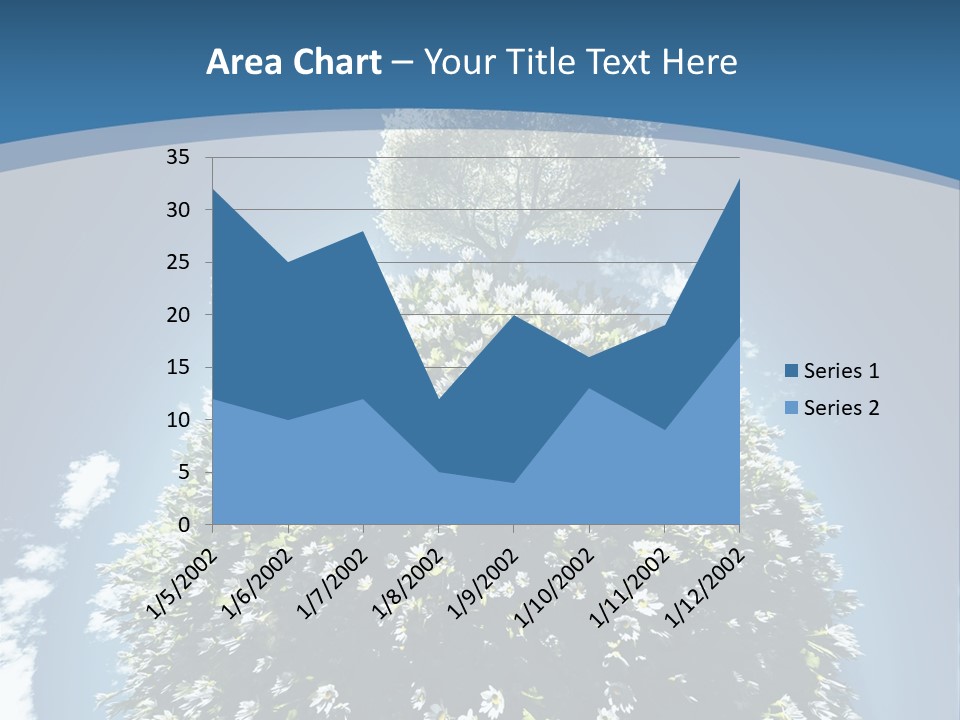 Clouds Idyllic Tree PowerPoint Template