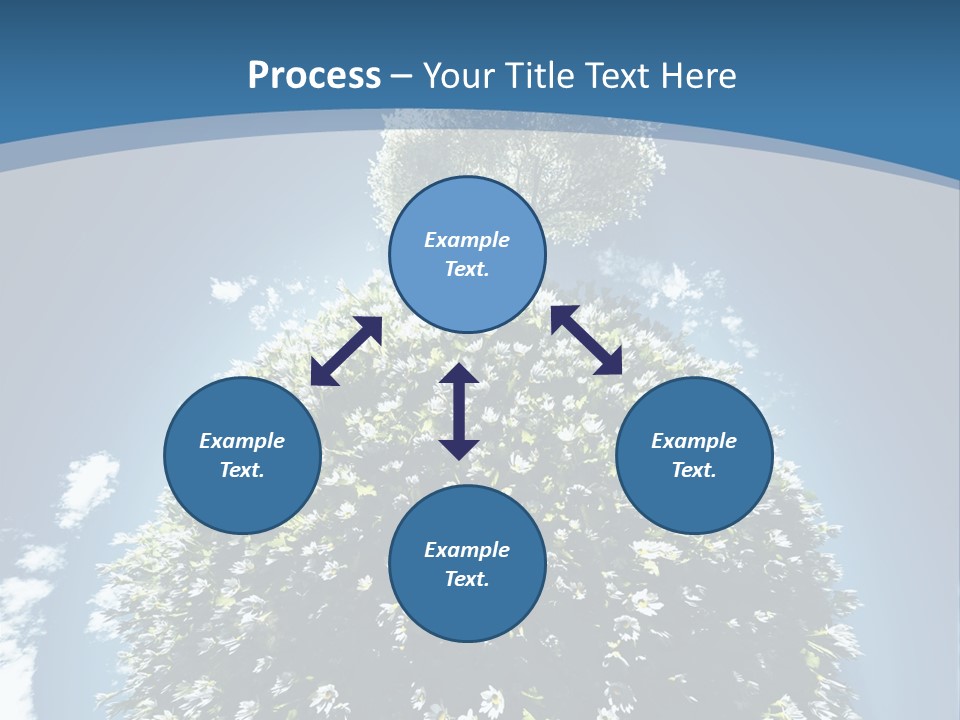 Clouds Idyllic Tree PowerPoint Template