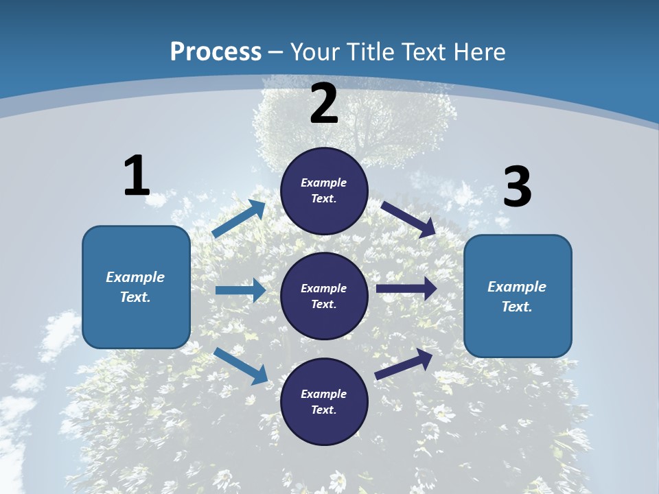 Clouds Idyllic Tree PowerPoint Template