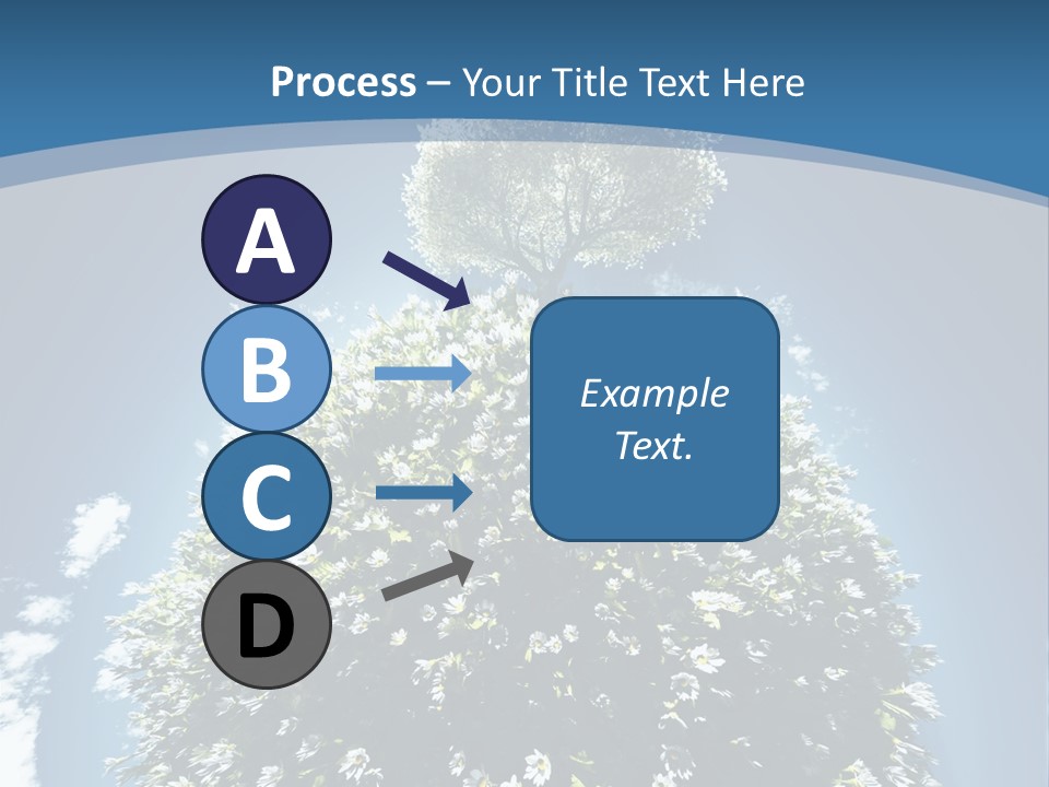 Clouds Idyllic Tree PowerPoint Template