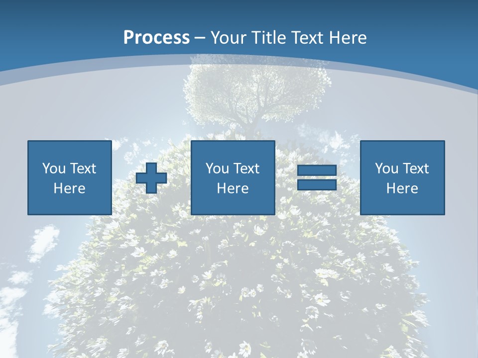 Clouds Idyllic Tree PowerPoint Template