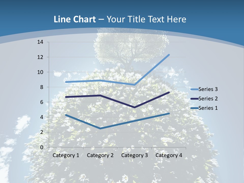 Clouds Idyllic Tree PowerPoint Template