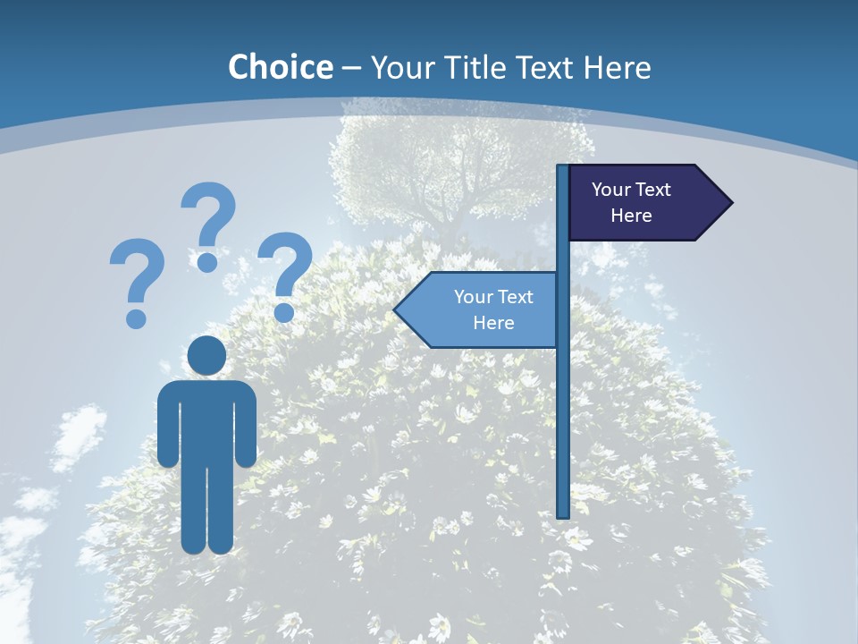 Clouds Idyllic Tree PowerPoint Template