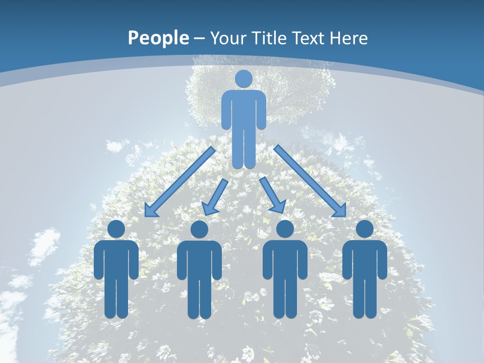 Clouds Idyllic Tree PowerPoint Template