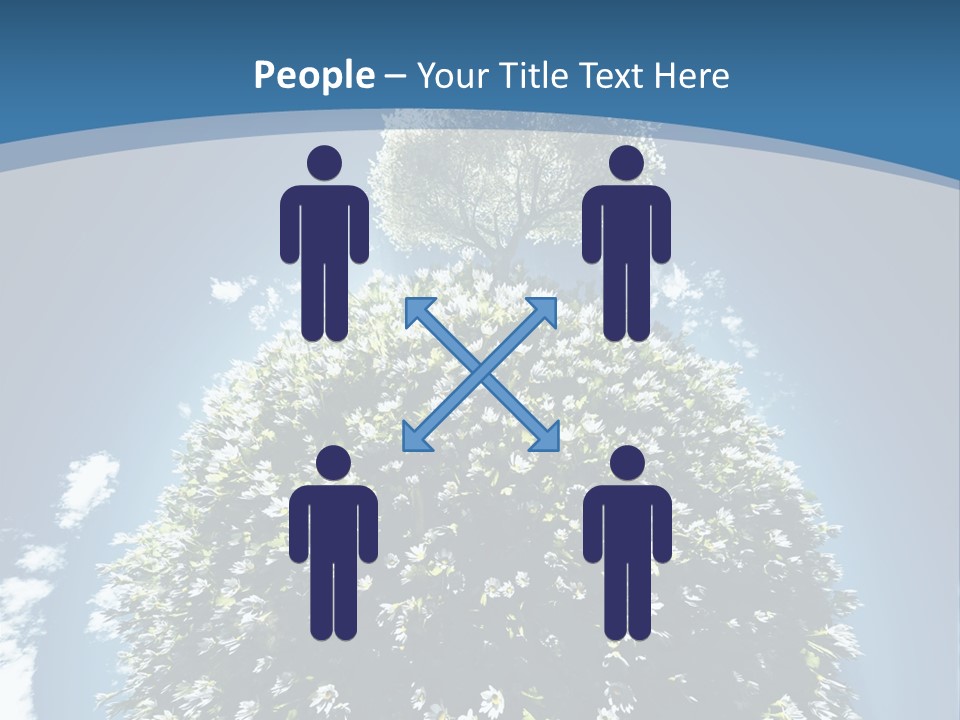 Clouds Idyllic Tree PowerPoint Template