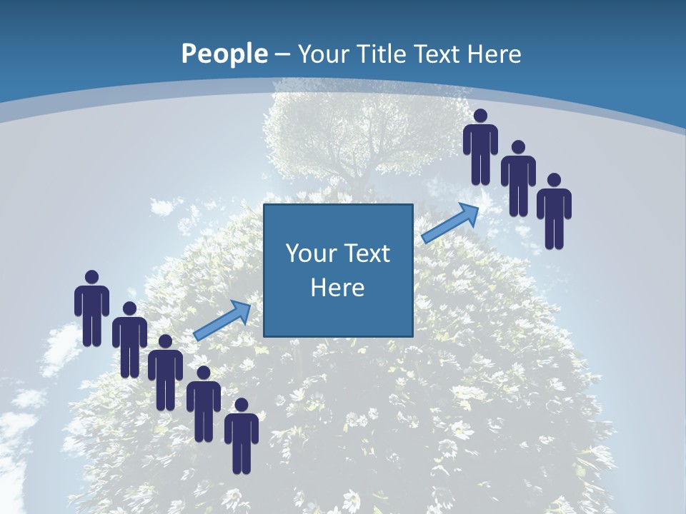 Clouds Idyllic Tree PowerPoint Template