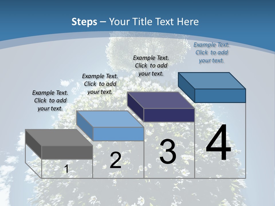 Clouds Idyllic Tree PowerPoint Template