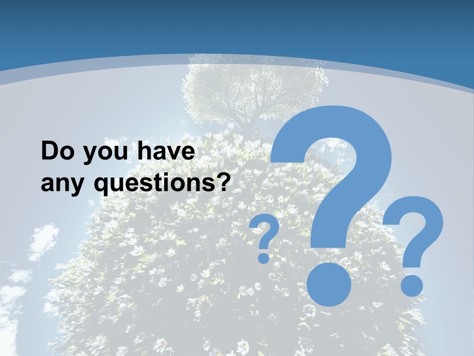 Clouds Idyllic Tree PowerPoint Template