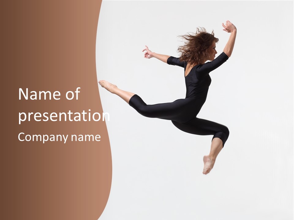 Elegance Ballerina Dancer PowerPoint Template