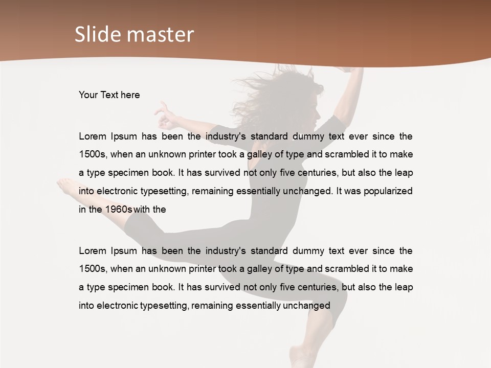 Elegance Ballerina Dancer PowerPoint Template