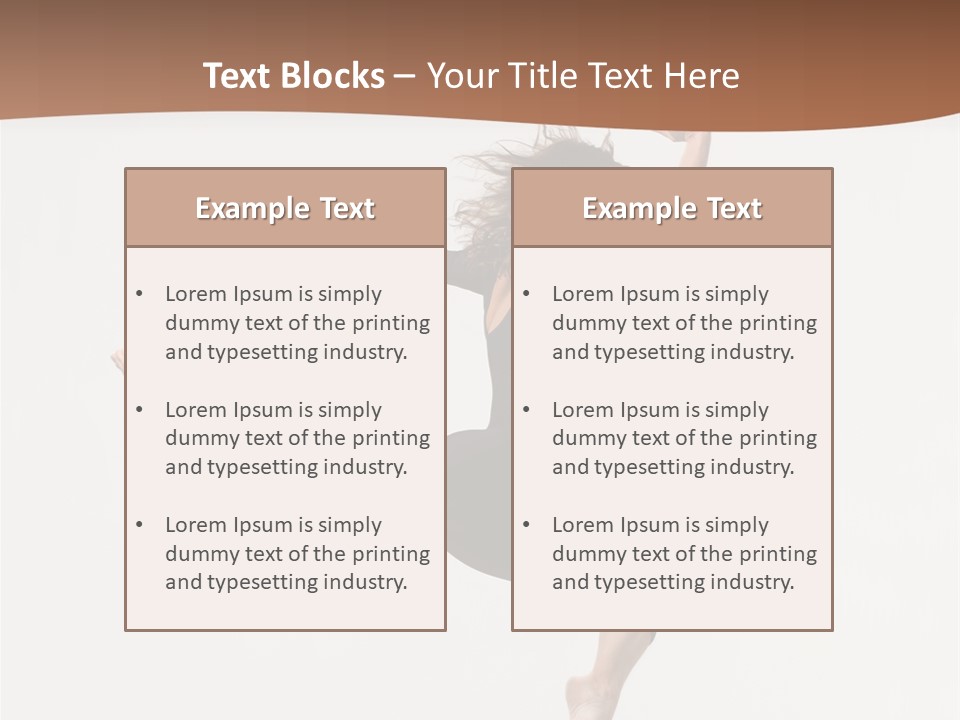 Elegance Ballerina Dancer PowerPoint Template