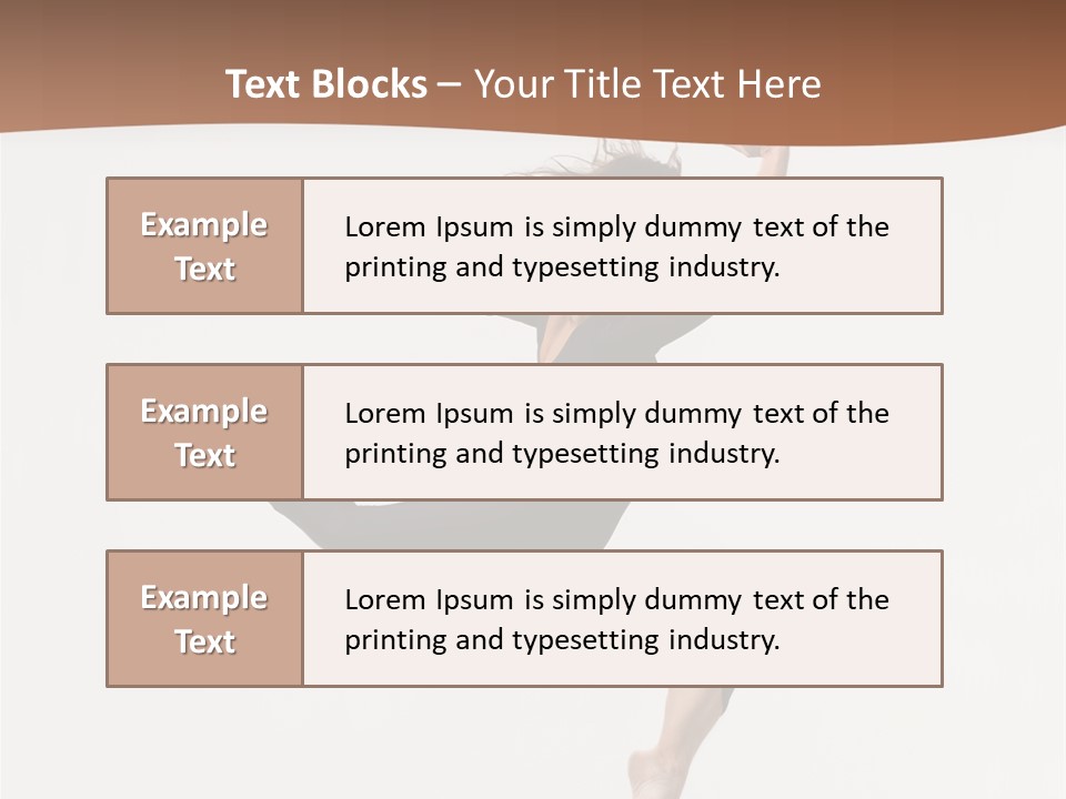 Elegance Ballerina Dancer PowerPoint Template