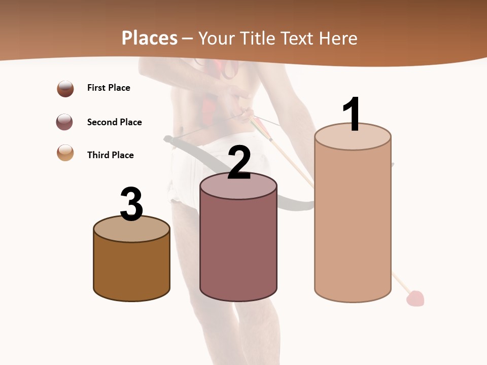 Heart Arrow Sign PowerPoint Template