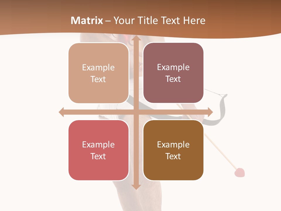 Heart Arrow Sign PowerPoint Template