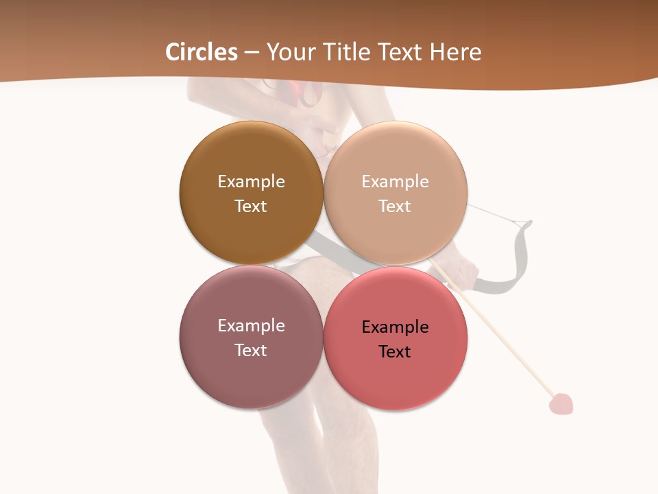 Heart Arrow Sign PowerPoint Template