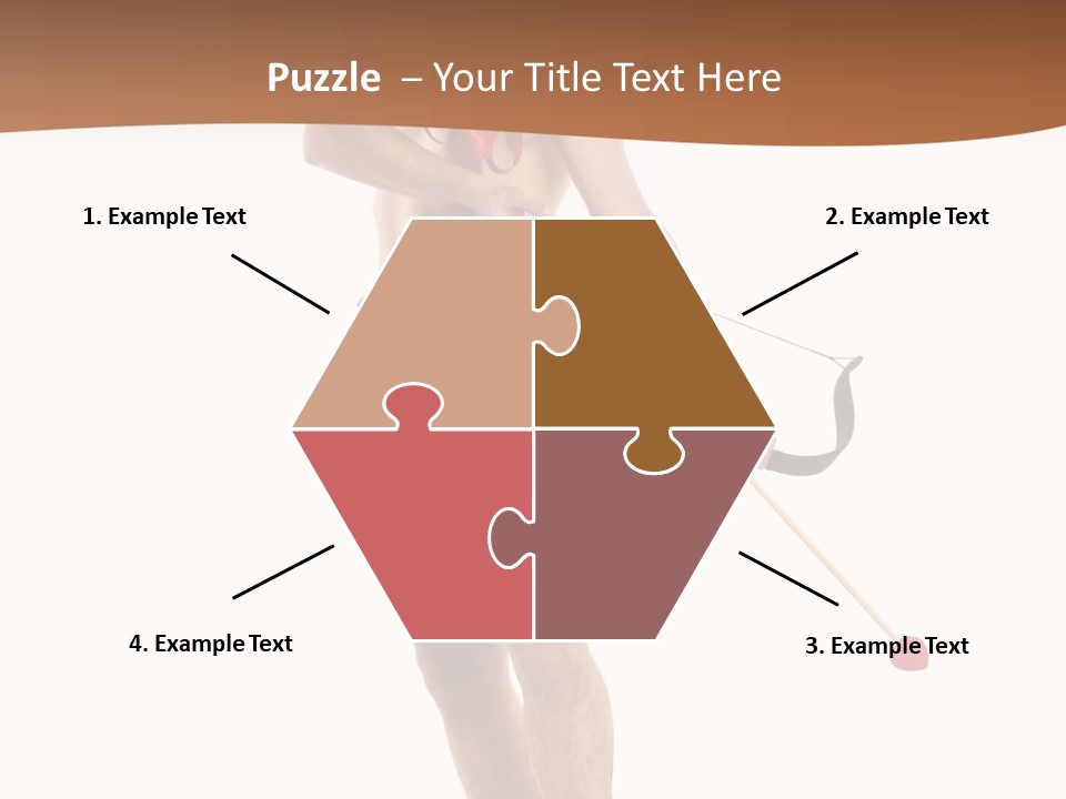 Heart Arrow Sign PowerPoint Template