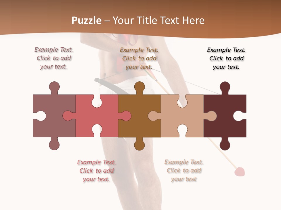 Heart Arrow Sign PowerPoint Template