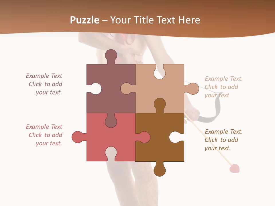 Heart Arrow Sign PowerPoint Template