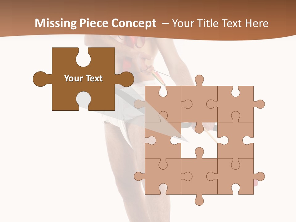 Heart Arrow Sign PowerPoint Template