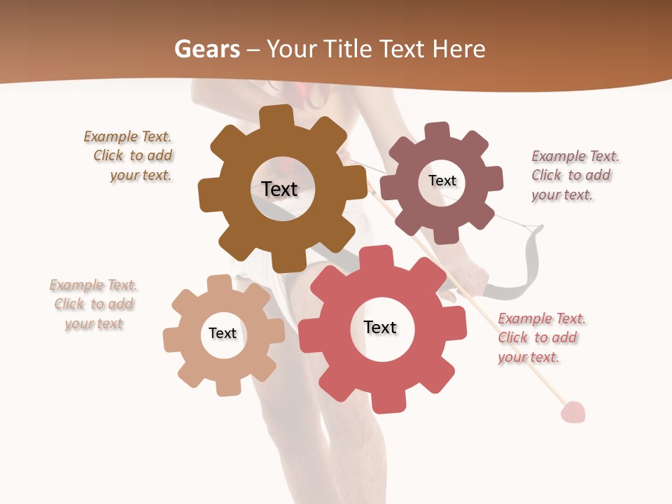 Heart Arrow Sign PowerPoint Template
