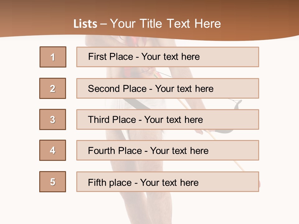Heart Arrow Sign PowerPoint Template